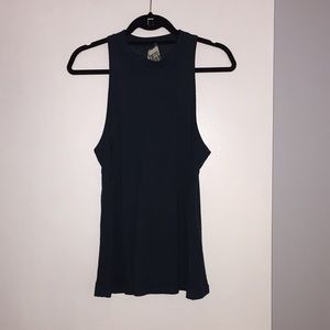Free People “Mock Me” Tank in Dark Teal